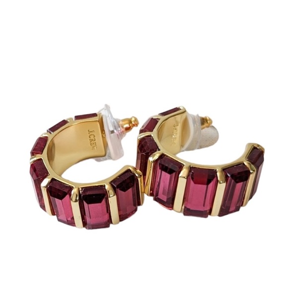 J. Crew Trapezoid Stone Hoop earrings - Picture 2 of 8
